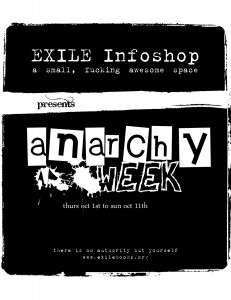 handbill for anarchy week